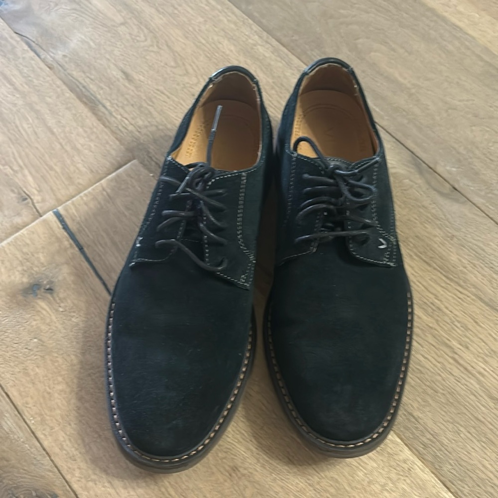 Men's Bowery Graham Oxford Shoes - Medium Width In Black Suede